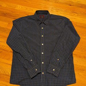 Checked Untuckit Cotton Shirt, Medium